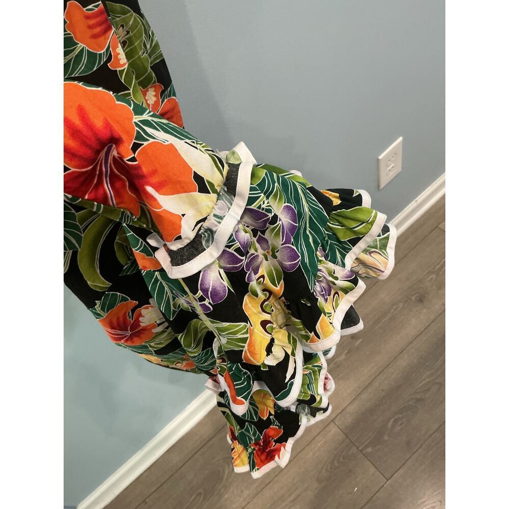 Vintage Pacific Legend Womens Hawaiian Dress S Colorful Tropical Vacation Mumu - Picture 8 of 10